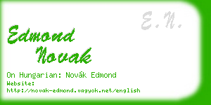edmond novak business card